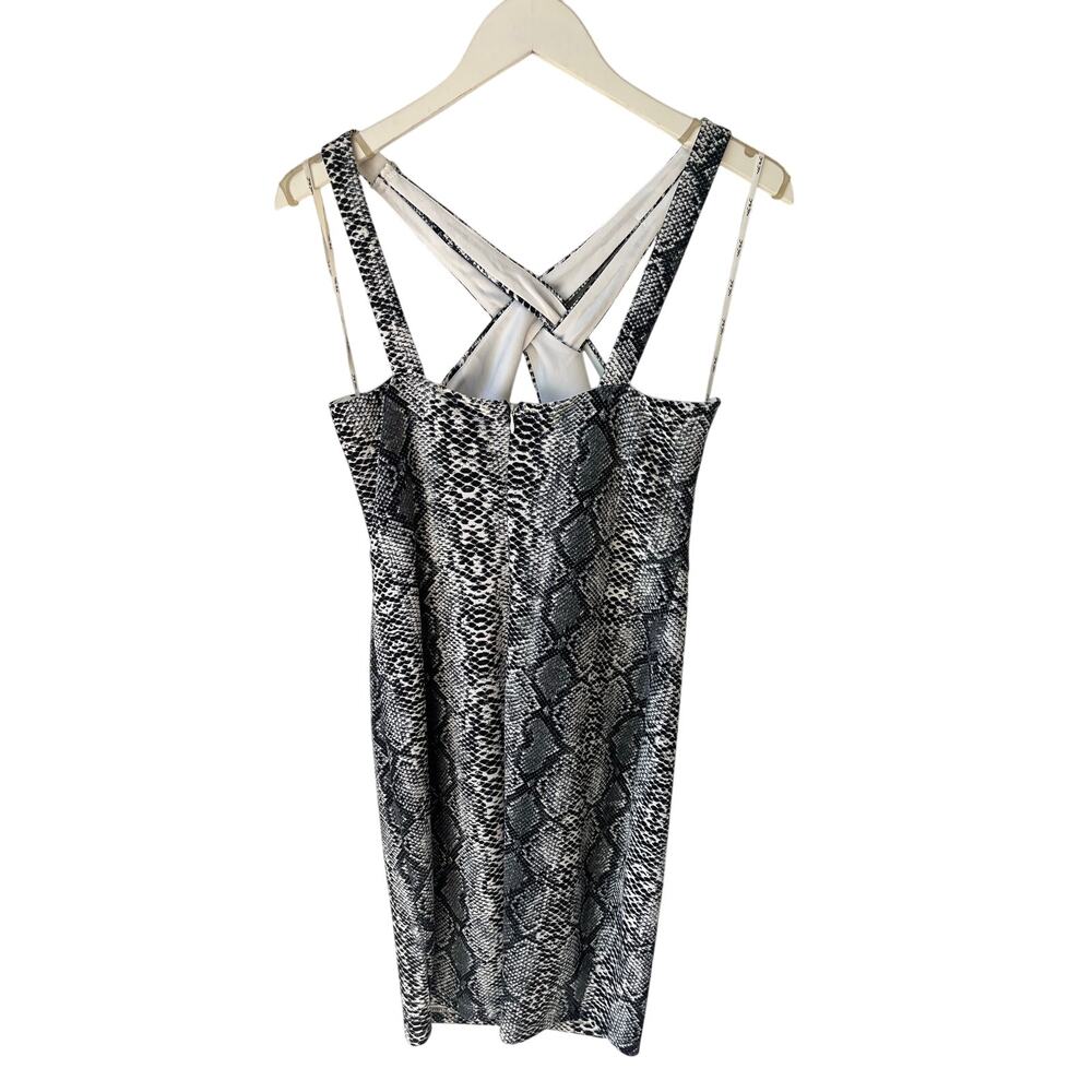 Python Print Halter Fitted Dress Medium - Picture 2 of 6